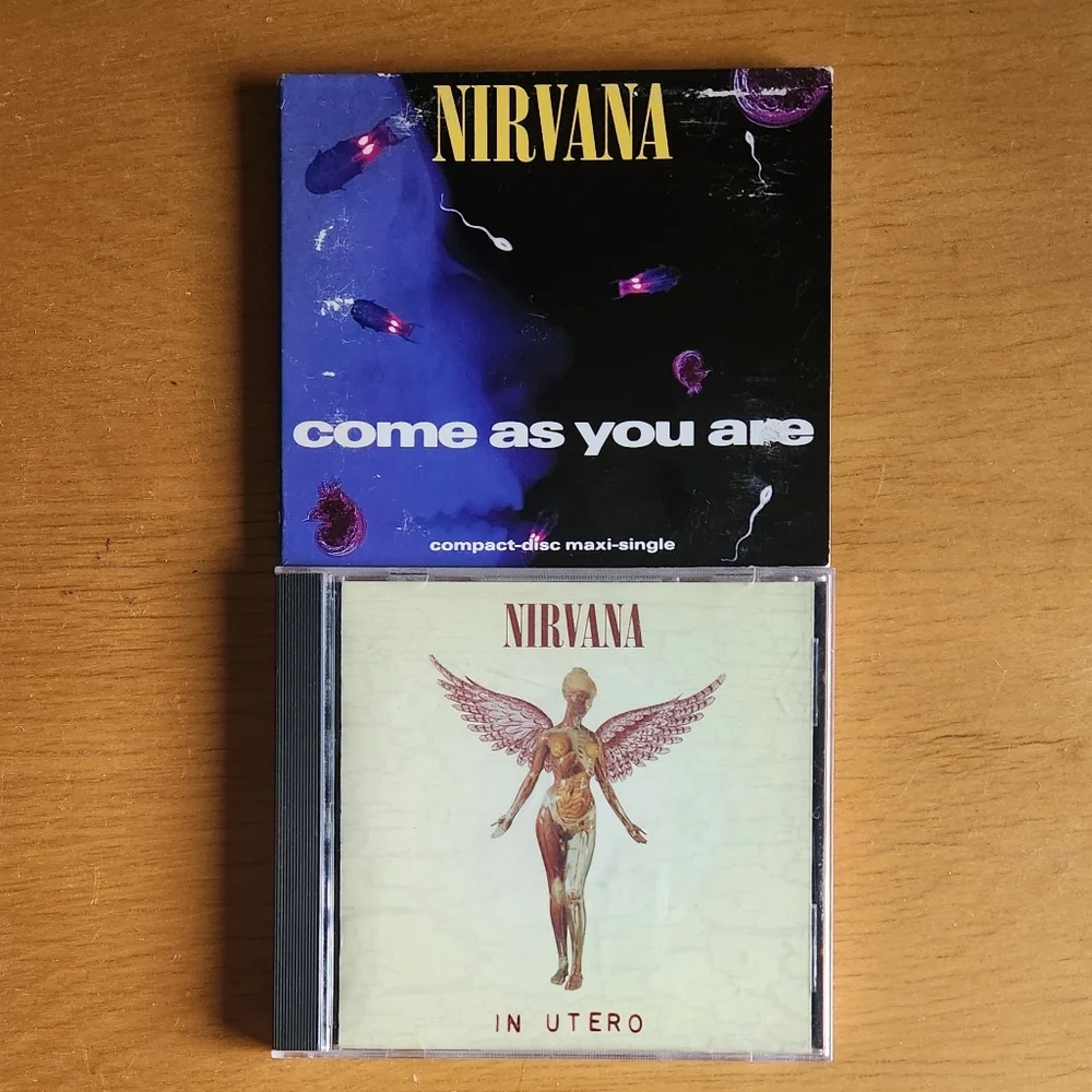 Nirvana "In Utero", "Come As You Are" - 1990s CDs (Lot of 2) - Picture 1 of 9